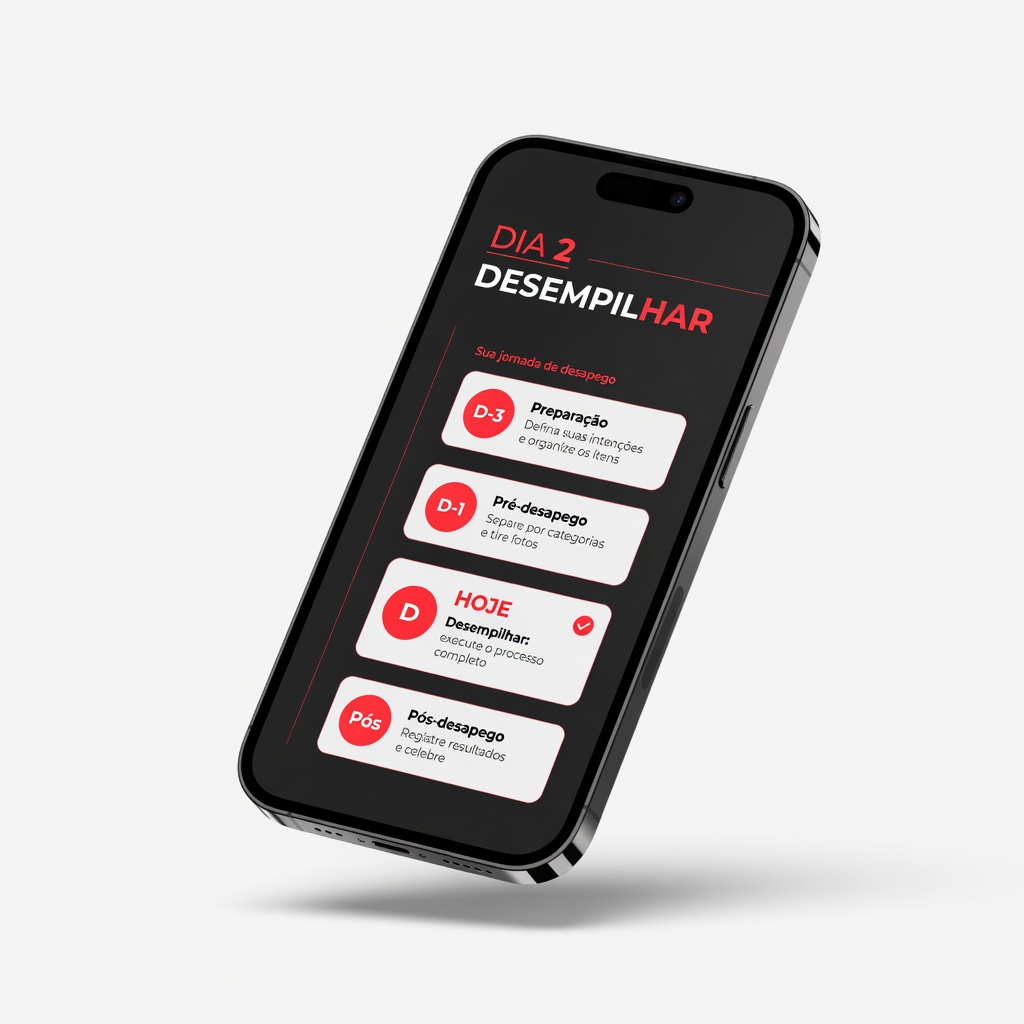 Mockup Dia 2 Desempilhar no celular